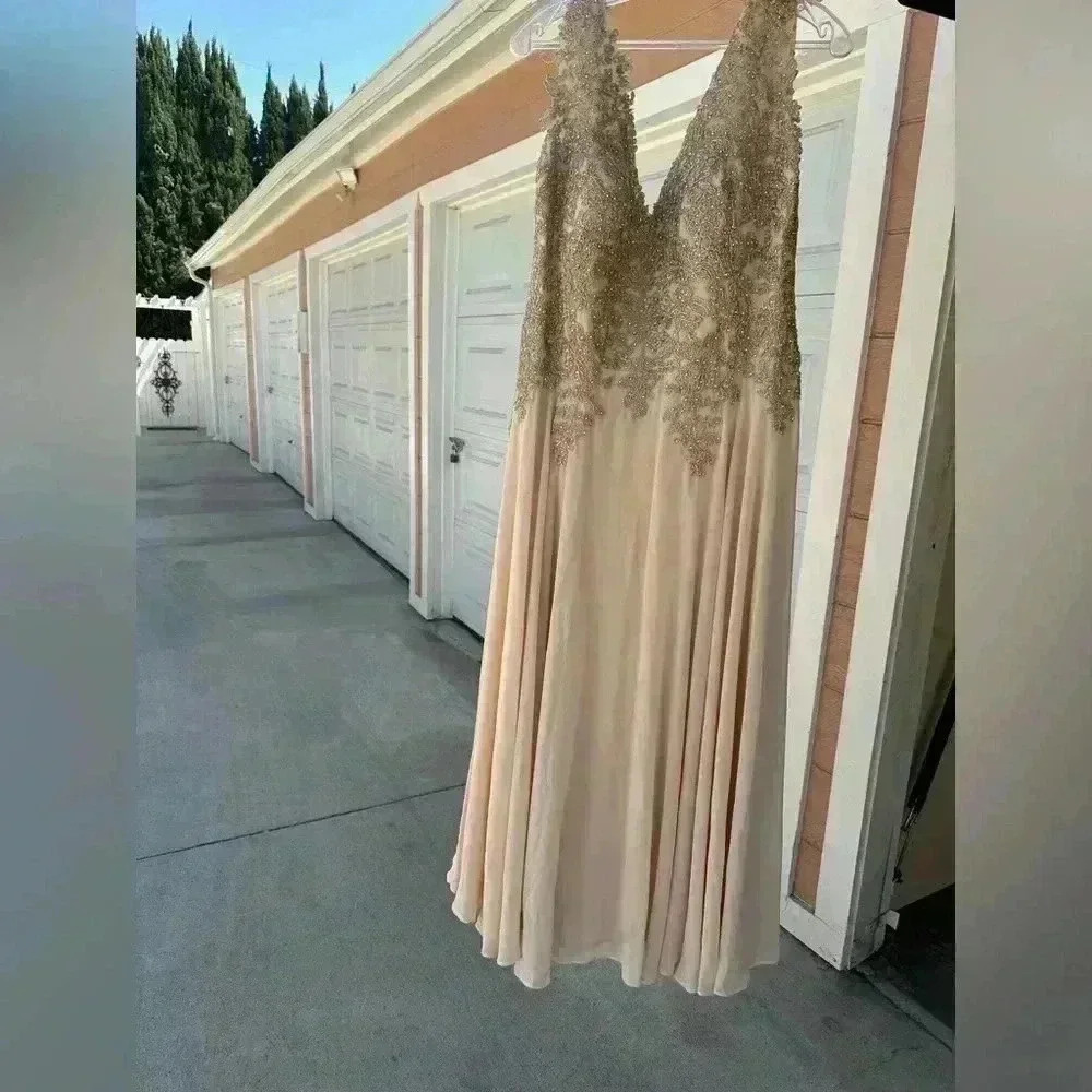Beautiful nude dress for an especially occasion!! BRAND NEW